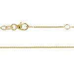GCF02VI_yellow gold 1mm wheat chain Adjustable wheat chain yellow gold